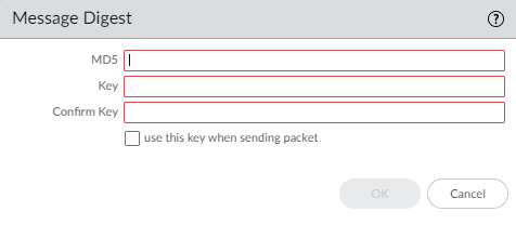 RIPv2 Authentication Profile - MD5 type.